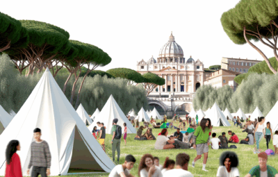 Giubileo 2025: tendopoli per adolescenti al Parco di Centocelle, accoglienza e spiritualità a Roma