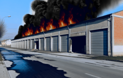 Incendio in un magazzino a Centocelle: fumo nero e paura in via Formia