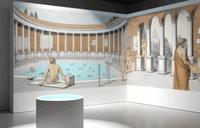 Mostra Francesco Corni alle Terme di Caracalla: un viaggio illustrato nell'antica Roma
