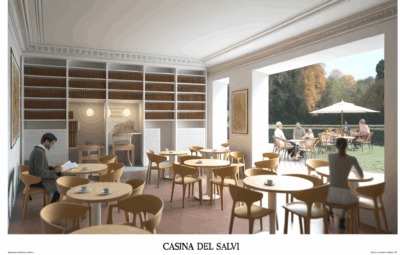 Casina del Salvi a Roma: nuova aula studio con coffee house nel cuore di Villa Borghese