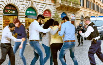 Violenta rissa tra stranieri a Roma in via Principe Amedeo: feriti e arresti nei pressi della stazione Termini
