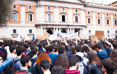 Blitz degli studenti a Roma contro le morti sul lavoro: protesta davanti al Ministero dell'Istruzione