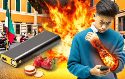 Esplode power bank a Roma: giovane ustionato in casa, cresce l’allarme sicurezza dispositivi elettronici