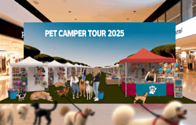 Pet Camper Tour 2025 al Centro Commerciale Aura: un evento imperdibile per gli amanti degli animali a Roma