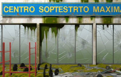 Centro sportivo Maximo a Roma: attività sospesa per muffe, vetri rotti e degrado