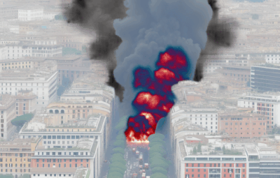 Incendio a Roma il 5 giugno 2024: fumo visibile in tutta la città, traffico in tilt e intervento dei vigili del fuoco