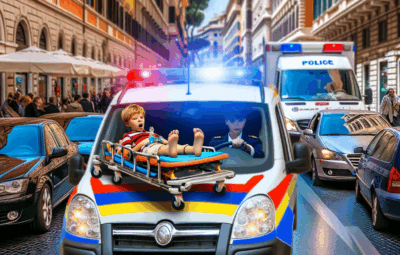 Roma, bimbo colto da malore salvato grazie alla scorta della polizia: corsa contro il tempo verso l'ospedale