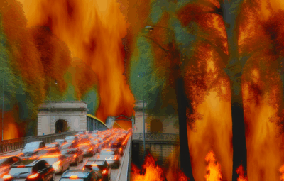 Incendio a Ponte Milvio il 12 giugno 2024: fiamme tra gli alberi e traffico in tilt